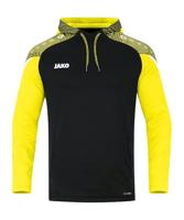 JAKO 6722 Sweater Met Kap Performance - Zwart/Zachtgeel - L - thumbnail