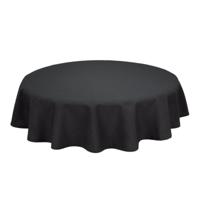 Tafelkleden Rond Black Zwart 178cm Ø - Treb SP - thumbnail
