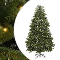VidaXL Kunstkerstboom met 300 led groen 240 cm pvc en metaal - thumbnail