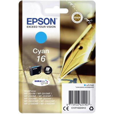 Epson Inktcartridge 16 Origineel Cyaan C 13 T 16224012