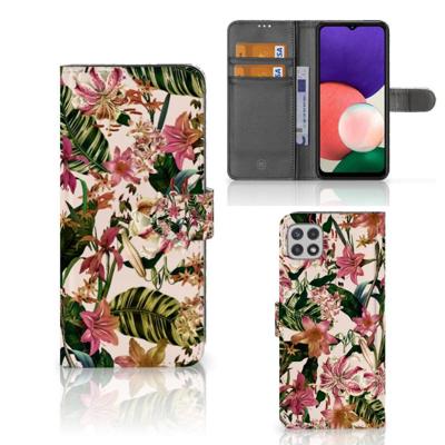 Samsung Galaxy A22 5G Hoesje Flowers Samsung Galaxy A22 5G Hoesje Flowers