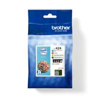 Huismerk Brother LC-424 Inktcartridges Multipack (zwart + 3 kleuren) - thumbnail