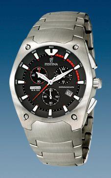 Horlogeband Festina F6718/1 Titanium Grijs 19mm