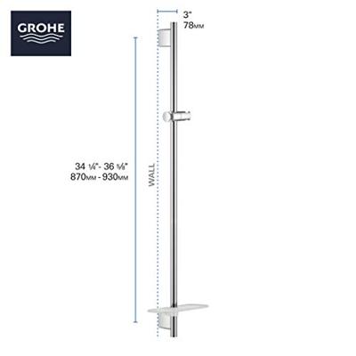 GROHE Rainshower SmartActive Glijstang - 90cm - met zeepschaal - geborsteld cool sunrise 26603gn0