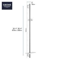 GROHE Rainshower SmartActive Glijstang - 90cm - met zeepschaal - geborsteld cool sunrise 26603gn0 - thumbnail