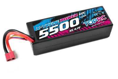 TRC Car Lipo 60c 11,1 volt 5500mah met Deans stekker TRC Car Lipo 60c 11,1 volt 5500mah met Deans stekker