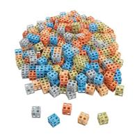 Koppelbare Rasterblokjes Natuurlijke Kleuren - 300st. - thumbnail