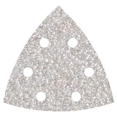 Wolfcraft 1161000 Deltaschuurpapier Met klittenband, Geperforeerd Korrelgrootte (num) 60 Hoekmaat 95 mm 5 stuk(s)