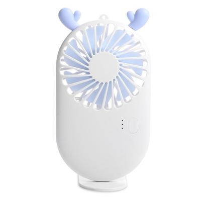 Draagbare mini USB opladen Pocket ventilator met 3 snelheidsregeling (wit)