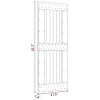 VidaXL Deur narvik 80x210 cm massief grenenhout - thumbnail