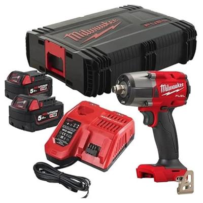 Milwaukee M18 FUEL™ FMTIW2F12-502X Accu slagmoersleutel 745Nm 1/2" frictiering 18V 5.0Ah in HD-Box - 4933478450