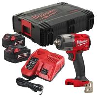 Milwaukee accu slagmoersleutel met frictiering - M18 FMTIW2F12-502X - 18V - incl. 5.0 Ah accu&apos;s [2st] en lader in koffer - thumbnail