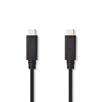 USB 3.1-Kabel (Gen2) | Type-C Male - Type-C Male | 1,0 m | Zwart
