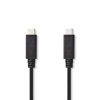 USB 3.1-Kabel (Gen2) | Type-C Male - Type-C Male | 1,0 m | Zwart - thumbnail