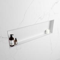 MONDIAZ EASY Nis 89,5x29,5cm in solid surface kleur Cale | Talc. 1 vak geschikt voor in- of opbouw - thumbnail