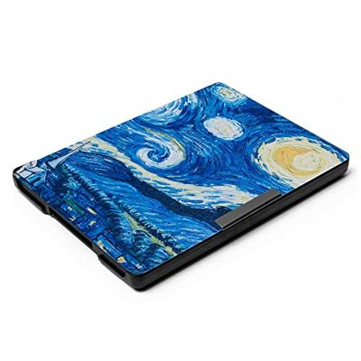Lunso - Kobo Aura H2o edition 1 hoes (6.8 inch) - sleep cover - Van Gogh Sterrennacht