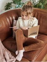 Fluwelen meisjeslegging camel - thumbnail