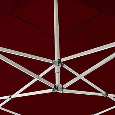 VidaXL Partytent professioneel inklapbaar 3x3 m aluminium wijnrood VidaXL Partytent professioneel inklapbaar 3x3 m aluminium wijnrood