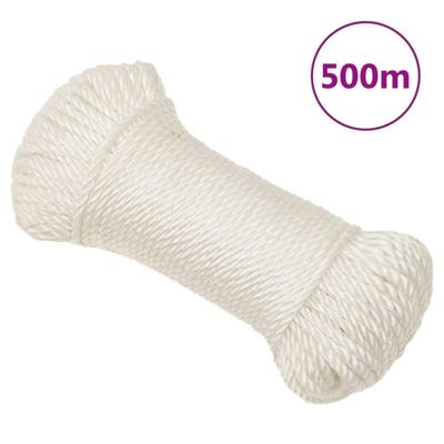 VidaXL Werktouw 3 mm 500 m polypropeen wit