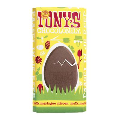 Tony&apos;s Chocolonely - Paasreep Melk Meringue Citroen - 180g