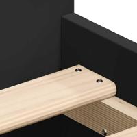 Bedframe met hoofd- en voeteneinde zwart 100x200 cm - thumbnail