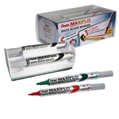 Set Viltstiften Pentel Maxiflo Bordenwisser Set Viltstiften Pentel Maxiflo Bordenwisser