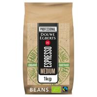 Koffie Douwe Egberts espresso bonen medium roast Organic en Fairtrade 1kg | 256 stuks - thumbnail