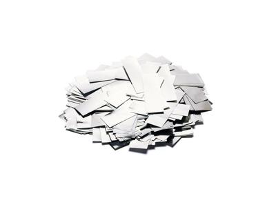 TCM FX Metallic Confetti rectangular 55x18mm, silver, 1kg TCM FX Metallic Confetti rectangular 55x18mm, silver, 1kg