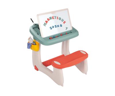 Klein schooljongenbureau - Smoby - Inclusief 80 accessoires - Groen - 63 x 69 x 58 - Vanaf 3 jaar