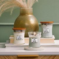 Woodwick White Tea & Jasmine Medium Candle - thumbnail