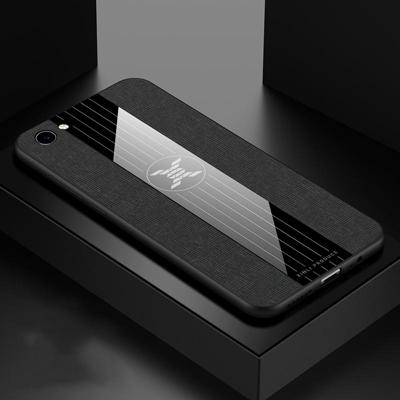 Voor vivo Y83 XINLI stiksels doek textuur schokbestendig TPU beschermhoes (zwart)
