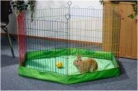 Bodemhoes voor konijnenren 6 panelen - thumbnail