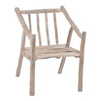 J-Line Fauteuil 'Irénée' Takken, kleur Naturel - thumbnail