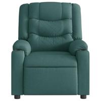 Fauteuil verstelbaar stof donkergroen - thumbnail