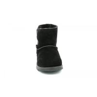 Leren meisjesboots Aldiza KICKERS® zwart - thumbnail