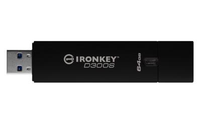 IronKey D300S 64GB - USB-flashstation - gecodeerd - 64 GB - USB 3.1 Gen 1 - FIPS 140-2 Level 3 IronKey D300S 64GB - USB-flashstation - gecodeerd - 64 GB - USB 3.1 Gen 1 - FIPS 140-2 Level 3