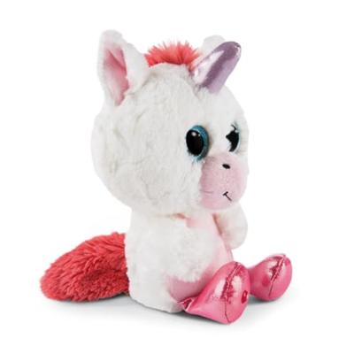 Nici glubschis pluchen knuffel eenhoorn milky-free, 15cm