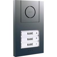 m-e modern-electronics Vistus AD ALU 430 A Vistus Buitenunit voor Deurintercom Kabelgebonden Driegezinswoning Antraciet - thumbnail
