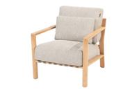Lucas lounge stoel teak incl. 3 kussens 88.5x75x93 cm 4SO - 4so - thumbnail