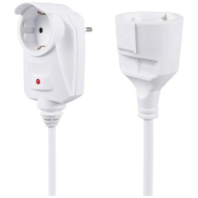 Sygonix SY-6248190 Stroom Verlengkabel 16 A Wit 1.50 m H05VV-F 3G 1,5 mm²