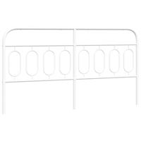 Hoofdbord 160 cm metaal wit - thumbnail