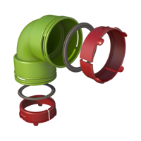 Air Excellent AE48c Bocht 90° set - thumbnail