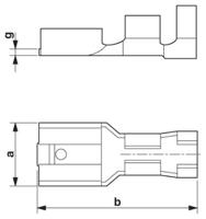 Phoenix Contact 3240156 Platte stekker (female) Insteekbreedte: 6.3 mm Insteekdikte: 0.8 mm 180 ° Ongeïsoleerd Metaal 100 stuk(s) - thumbnail