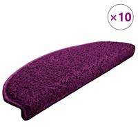 VidaXL Trapmatten 10 st 65x21x4 cm violet halfrond groot - thumbnail