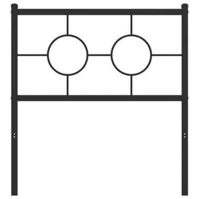 Hoofdbord 75 cm metaal zwart Hoofdbord 75 cm metaal zwart