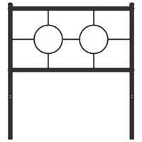 Hoofdbord 75 cm metaal zwart - thumbnail