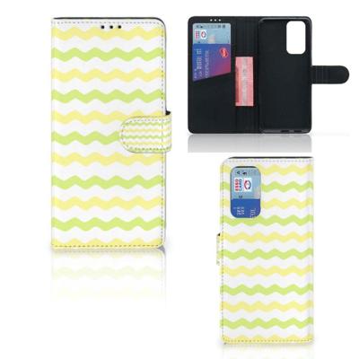 OnePlus 9 Pro | Telefoon Hoesje | Waves Yellow OnePlus 9 Pro | Telefoon Hoesje | Waves Yellow