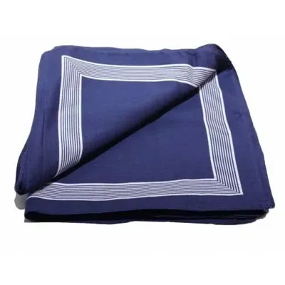 Boeren zakdoek Blauw uni 55 x 55 cm