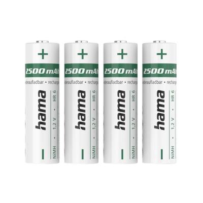 Hama NiMH-accu's AA Mignon 2500 MAh 1,2 V 4 Stuks Hama NiMH-accu's AA Mignon 2500 MAh 1,2 V 4 Stuks