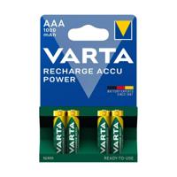 Varta hr03 nimh aaa oplaadbare batterij (4 stuks) - thumbnail